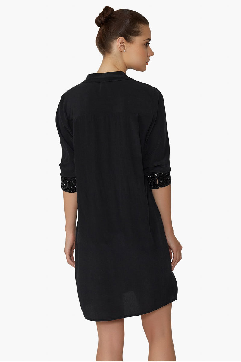 silk shirt dress | Luna Luxe Resortwear